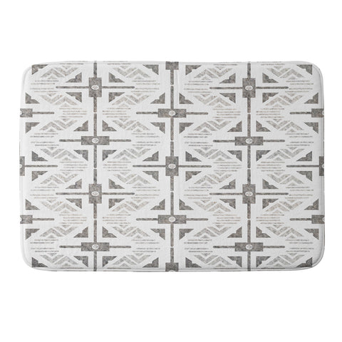 Schatzi Brown Crowley Geo Sand Memory Foam Bath Mat