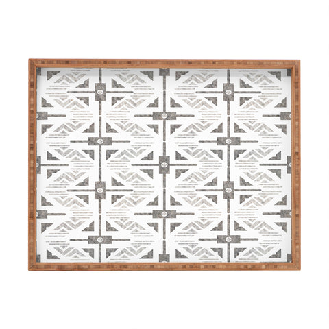 Schatzi Brown Crowley Geo Sand Rectangular Tray