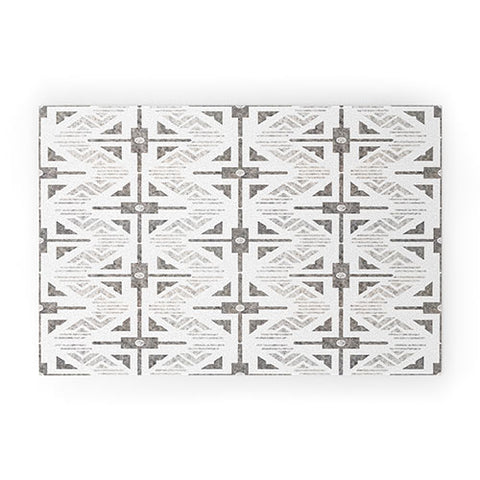 Schatzi Brown Crowley Geo Sand Welcome Mat