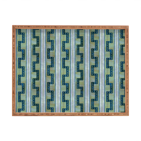 Schatzi Brown Crowley Stripe 5B Rectangular Tray