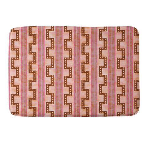Schatzi Brown Crowley Stripe 5C Memory Foam Bath Mat