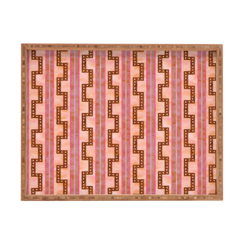 Schatzi Brown Crowley Stripe 5C Rectangular Tray