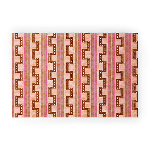 Schatzi Brown Crowley Stripe 5C Welcome Mat