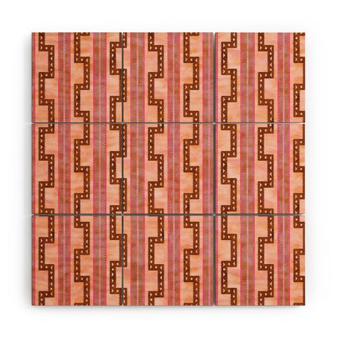 Schatzi Brown Crowley Stripe 5C Wood Wall Mural