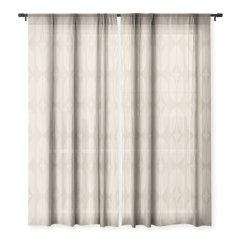 Schatzi Brown Danni Boho Almond Sheer Window Curtain