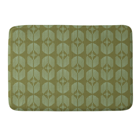 Schatzi Brown Danni Boho Olive Memory Foam Bath Mat