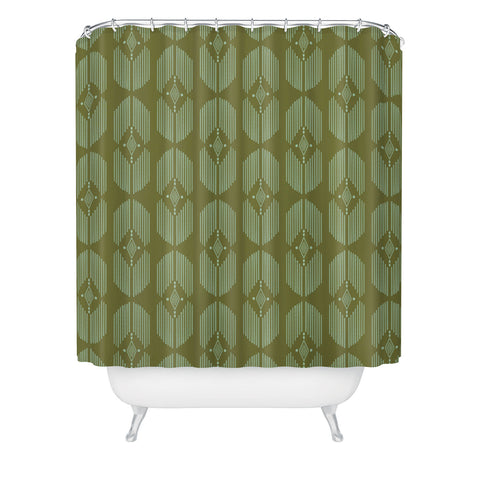 Schatzi Brown Danni Boho Olive Shower Curtain