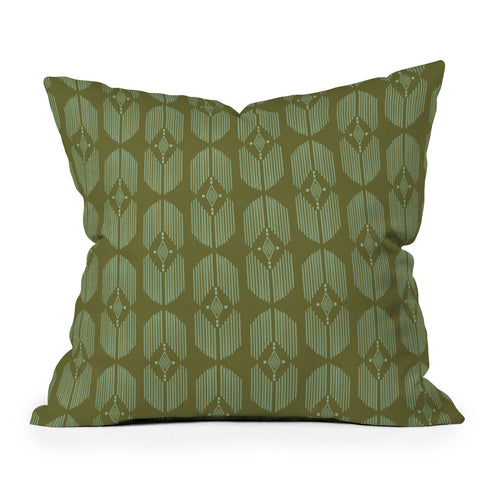 Schatzi Brown Danni Boho Olive Throw Pillow