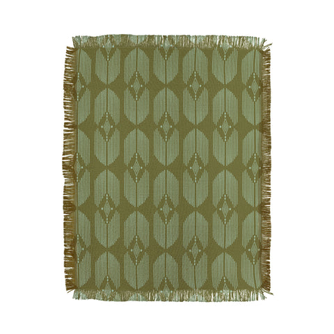 Schatzi Brown Danni Boho Olive Throw Blanket
