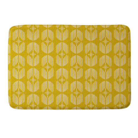 Schatzi Brown Danni Boho Yellow Memory Foam Bath Mat