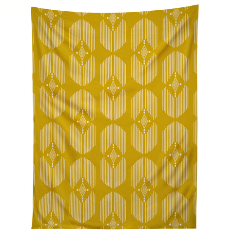Schatzi Brown Danni Boho Yellow Tapestry