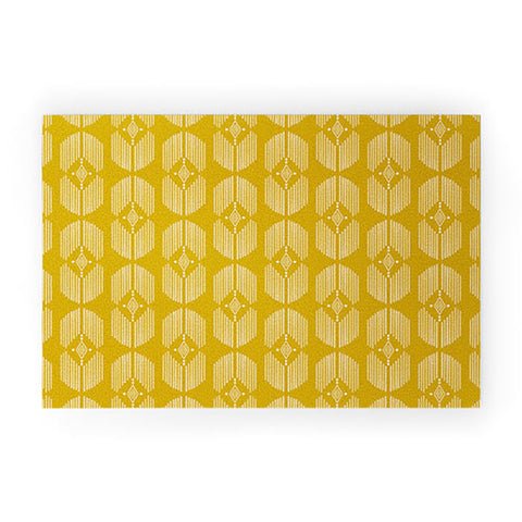 Schatzi Brown Danni Boho Yellow Welcome Mat