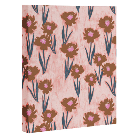 Schatzi Brown Danni Floral Pink Art Canvas