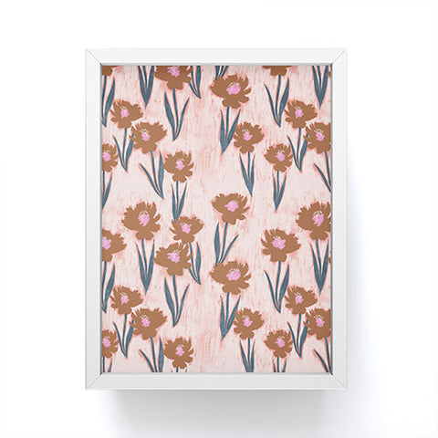 Schatzi Brown Danni Floral Pink Framed Mini Art Print