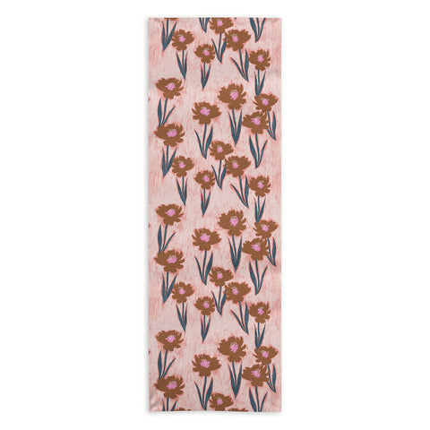 Schatzi Brown Danni Floral Pink Yoga Towel