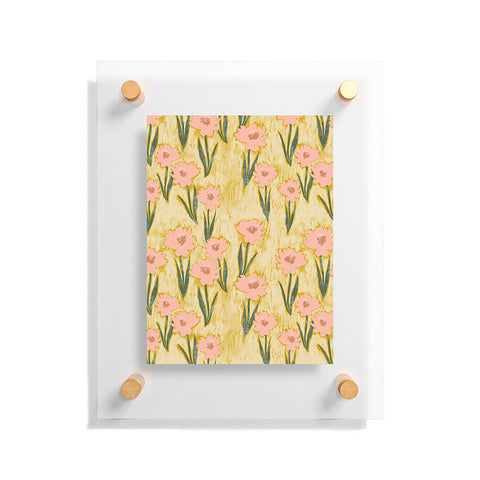 Schatzi Brown Danni Floral Yellow Floating Acrylic Print