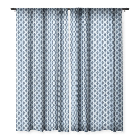 Schatzi Brown Desert Denim Sheer Window Curtain