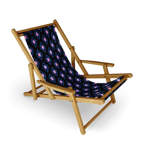 Schatzi Brown Desert Triangle Black Sling Chair