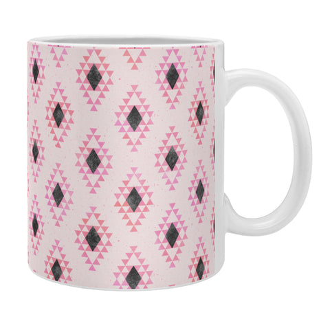 Schatzi Brown Desert Triangle Pink Coffee Mug