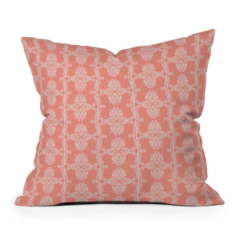 Schatzi Brown Dolyn Global Pink Throw Pillow
