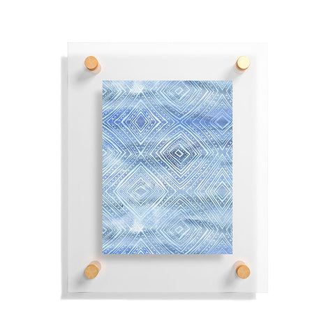 Schatzi Brown Drawn Diamond Chambray Floating Acrylic Print