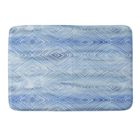 Schatzi Brown Drawn Diamond Chambray Memory Foam Bath Mat