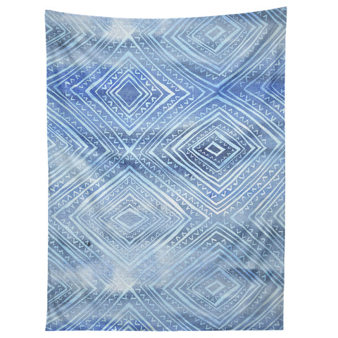 Schatzi Brown Drawn Diamond Chambray Tapestry