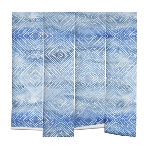 Schatzi Brown Drawn Diamond Chambray Wall Mural