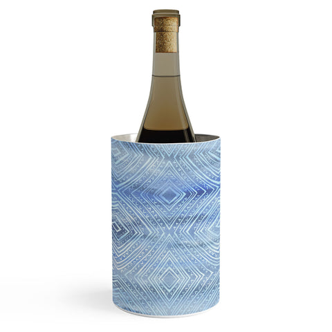 Schatzi Brown Drawn Diamond Chambray Wine Chiller