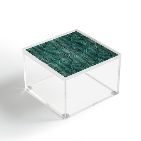 Schatzi Brown Drawn Diamond Green Acrylic Box