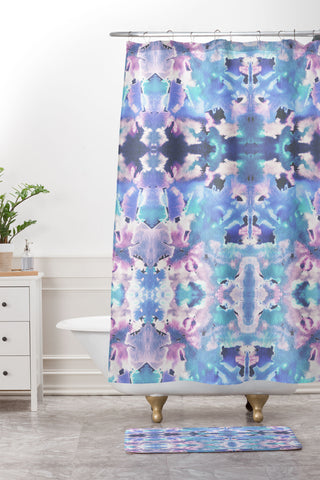 Schatzi Brown Dreamstate 1B Shower Curtain And Mat