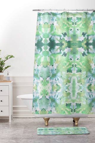 Schatzi Brown Dreamstate 1C Shower Curtain And Mat