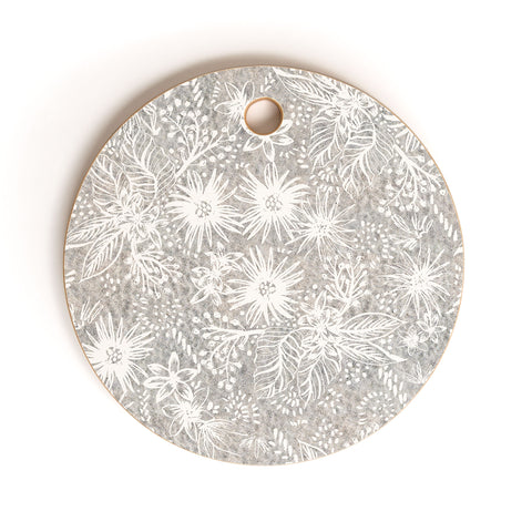 Schatzi Brown Eden Floral Sand Cutting Board Round