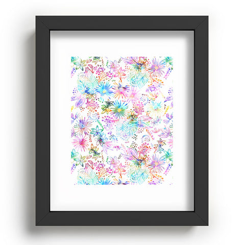 Schatzi Brown Eden Floral White Recessed Framing Rectangle