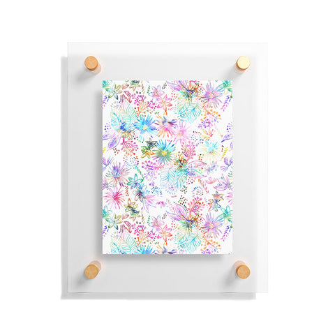 Schatzi Brown Eden Floral White Floating Acrylic Print