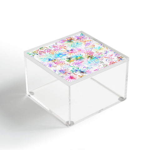 Schatzi Brown Eden Floral White Acrylic Box