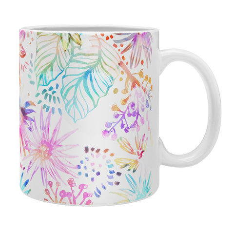 Schatzi Brown Eden Floral White Coffee Mug