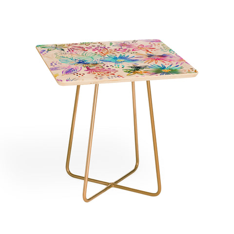 Schatzi Brown Eden Floral White Side Table