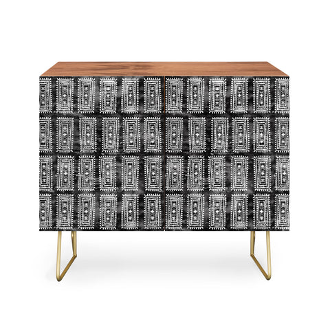 Schatzi Brown Efate Black Credenza