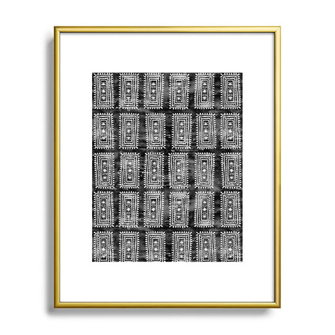 Schatzi Brown Efate Black Metal Framed Art Print