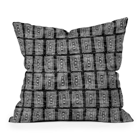 Schatzi Brown Efate Black Throw Pillow