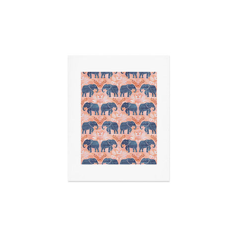 Schatzi Brown Elephant 1 Mango Art Print