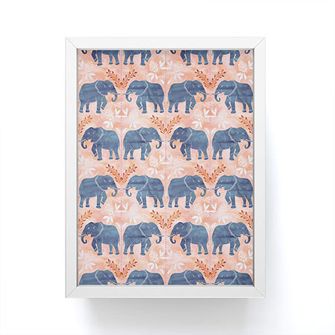 Schatzi Brown Elephant 1 Mango Framed Mini Art Print