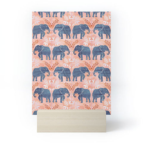 Schatzi Brown Elephant 1 Mango Mini Art Print