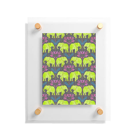 Schatzi Brown Elephant 1 Neon Floating Acrylic Print