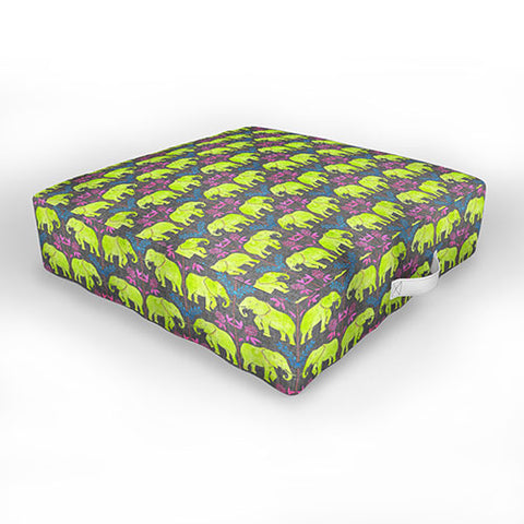 Schatzi Brown Elephant 1 Neon Outdoor Floor Cushion