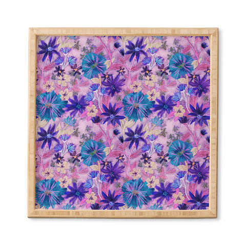 Schatzi Brown Elizabeth Floral Pink Framed Wall Art