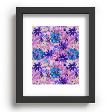 Schatzi Brown Elizabeth Floral Pink Recessed Framing Rectangle