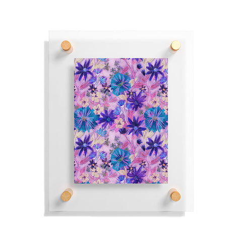 Schatzi Brown Elizabeth Floral Pink Floating Acrylic Print