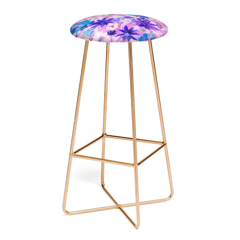 Schatzi Brown Elizabeth Floral Pink Bar Stool